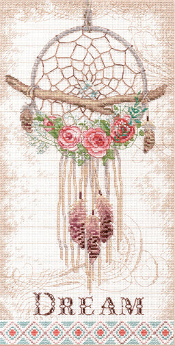 Cross Stitch Kit Dimensions - Floral Dreamcatcher, D70-35375