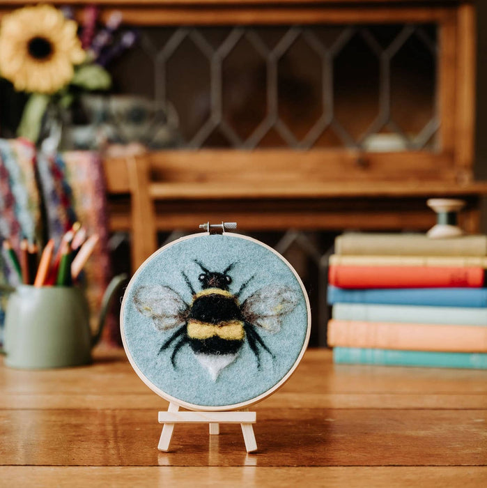 Bee in a Hoop Needle Felting Craft Kit