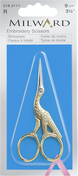 Milward 2182111 9 centimetres Stork Embroidery Scissors