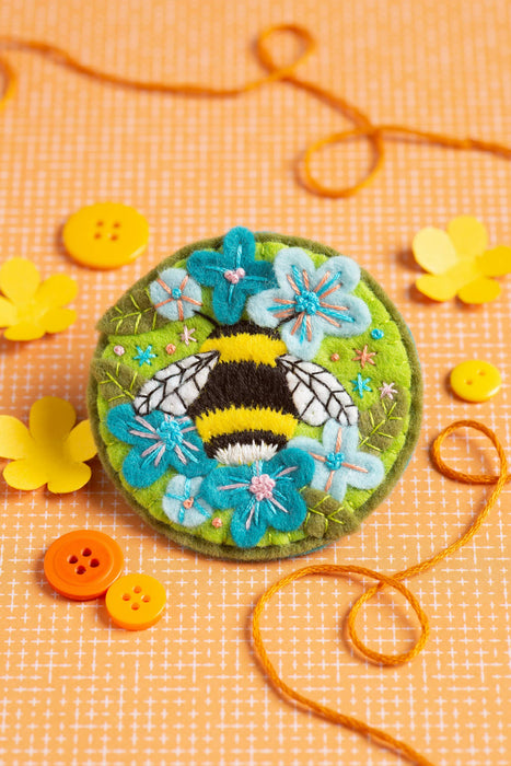 Bumblebee Brooch Felt Craft Kit