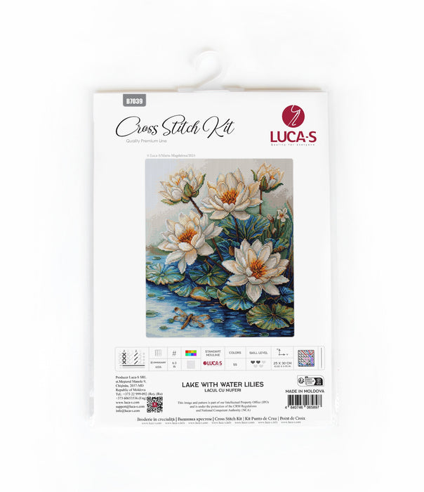 Cross Stitch Kit Luca-S -  Lake With Water Lilies, B7039