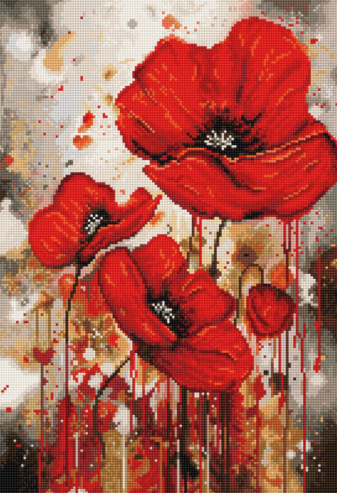 Cross Stitch Kit Luca-S - The Vibration of Poppies, B7044