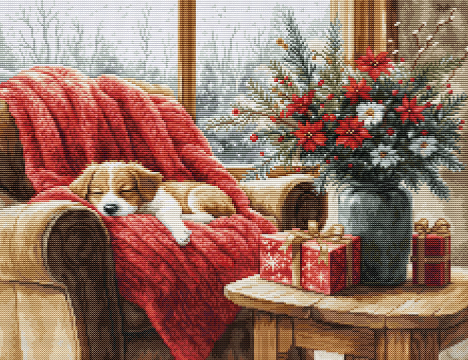 Cross Stitch Kit Luca-S GOLD - Christmas Moment, B711