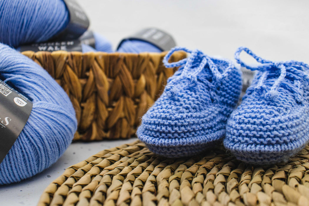 Garter Stitch Baby Booties Pattern