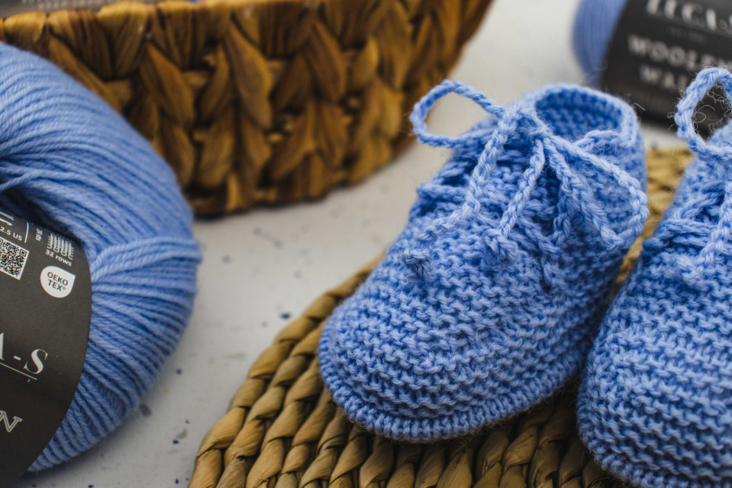 Garter Stitch Baby Booties Pattern