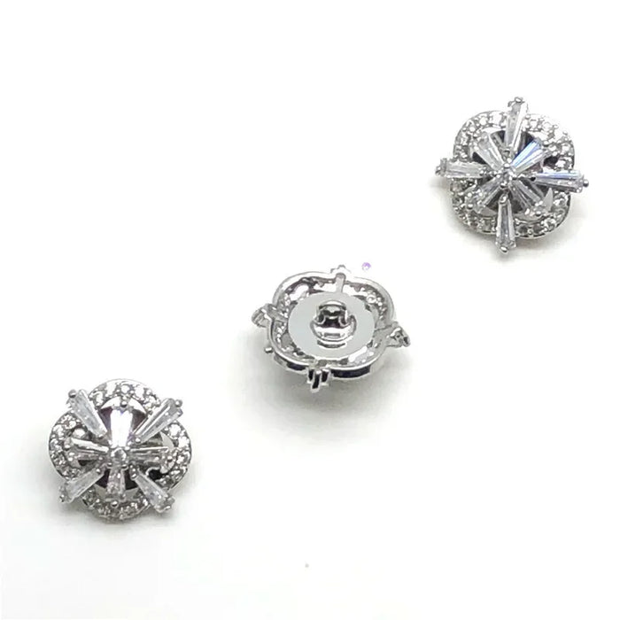 Cubic Zirconia Button for Clothing