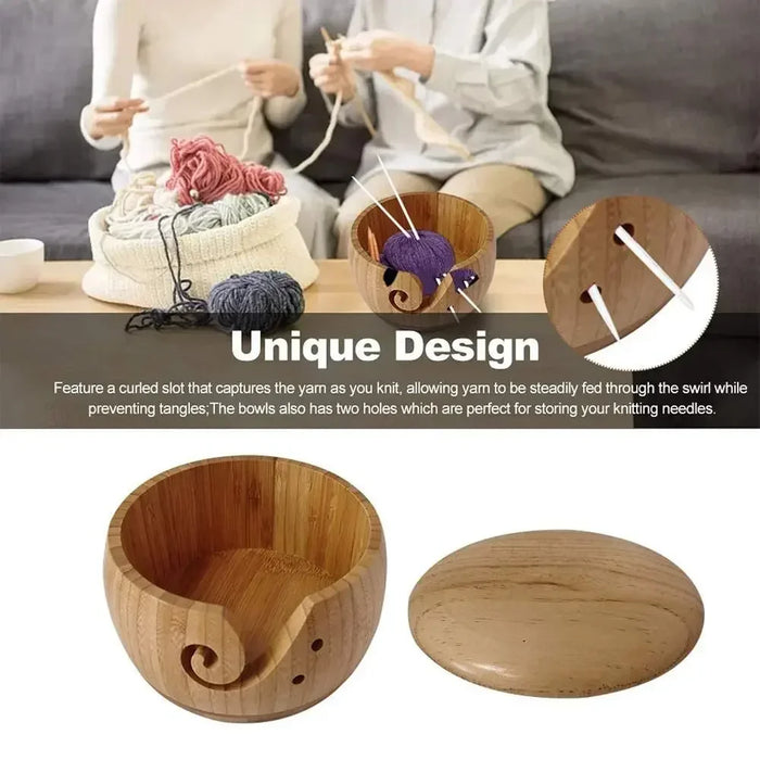 Handmade Holes Woolen Knitting Storage Basket Wool Holder