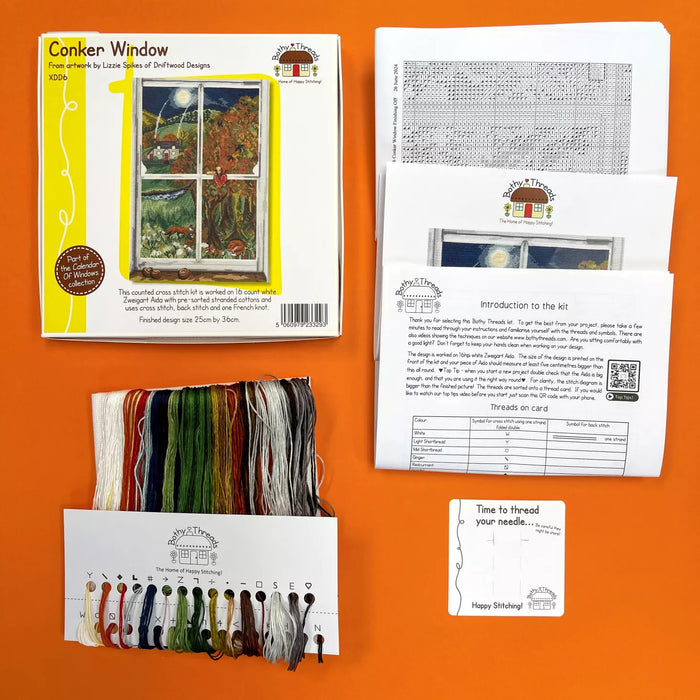 Cross Stitch Kit Bothy Threads - Conker Window