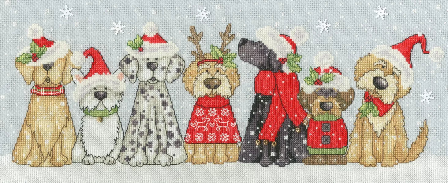 Cross Stitch Kit Bothy Threads - Holiday Hounds