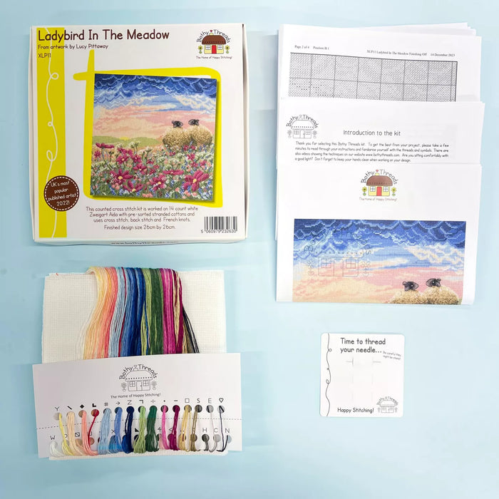 Cross Stitch Kit Bothy Threads - Ladybird In The Meadow