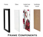 A4 Contemporary Black Wooden Effect Picture Frame Picture Frames - HobbyJobby