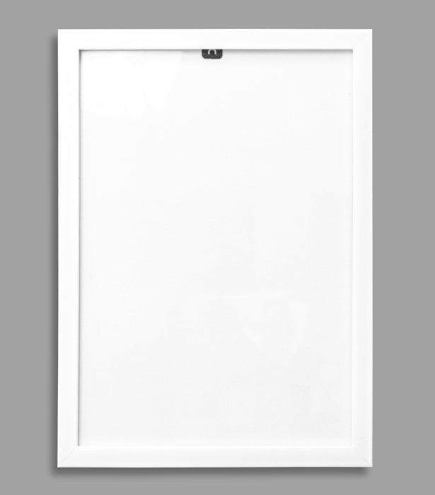 A4 Contemporary White Wooden Effect Picture Frame Picture Frames - HobbyJobby