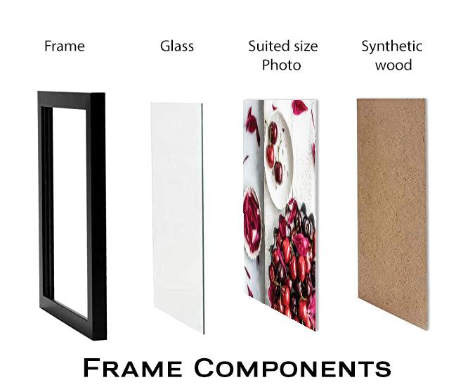 A4 Contemporary White Wooden Effect Picture Frame Picture Frames - HobbyJobby