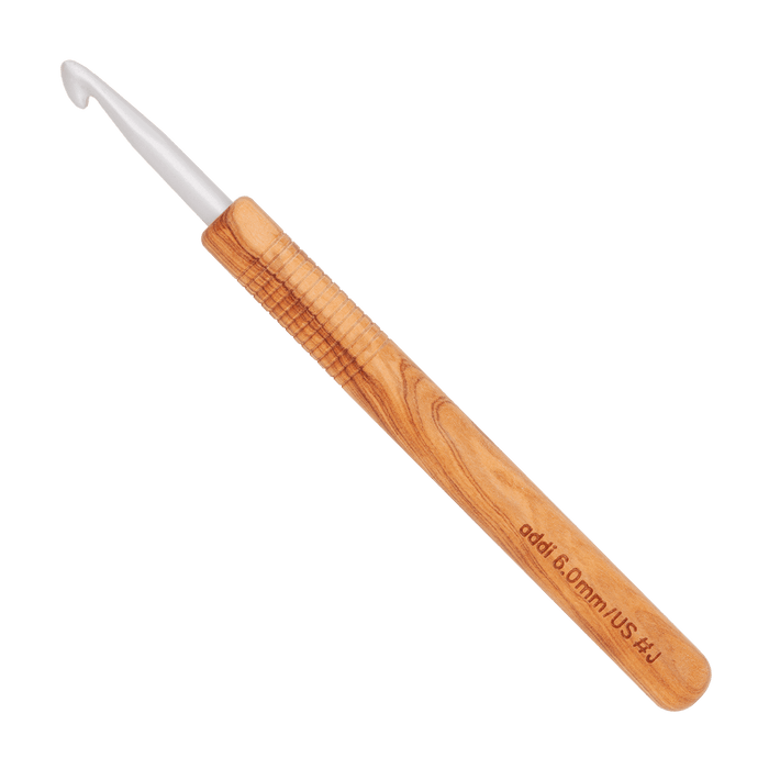 AddiNature Olive Wood Wool Crochet Needle 15cm Addi Crochet Accessories - HobbyJobby