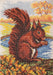 Anchor Cross Stitch Kit - AK137, Red Squirrel Cross Stitch Kits - HobbyJobby