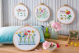 Anchor Cross Stitch Kit - DCX013, Anna Wild Flowers Cross Stitch Kits - HobbyJobby