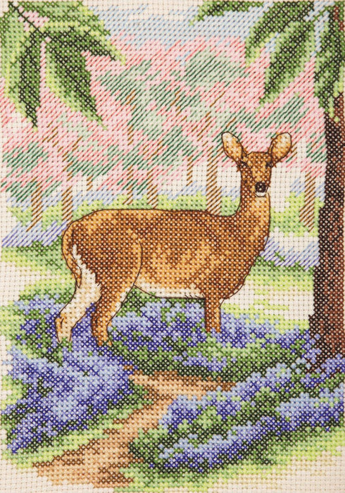 Anchor Essentials Cross Stitch Kit - AK138, Deer Cross Stitch Kits - HobbyJobby