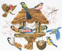 Anchor Essentials Cross Stitch Kit - APC942, Bird Table Cross Stitch Kits - HobbyJobby