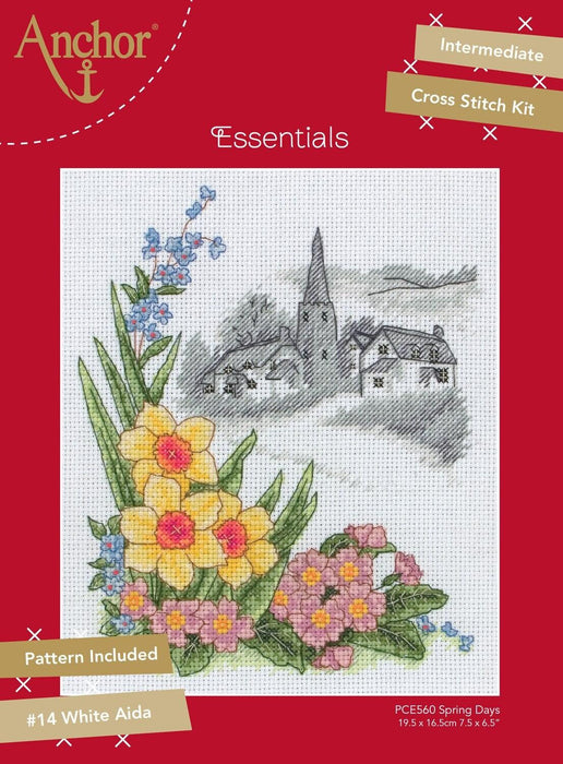 Anchor Essentials Cross Stitch Kit - PCE560, Spring Days Cross Stitch Kits - HobbyJobby