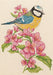 Anchor Starter Cross Stitch Kit - AK135, Bluetit and Blossom Cross Stitch Kits - HobbyJobby