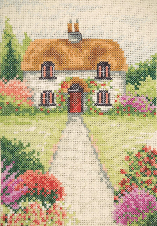 Anchor Starter Cross Stitch Kit - AK136, Cottage Garden Cross Stitch Kits - HobbyJobby