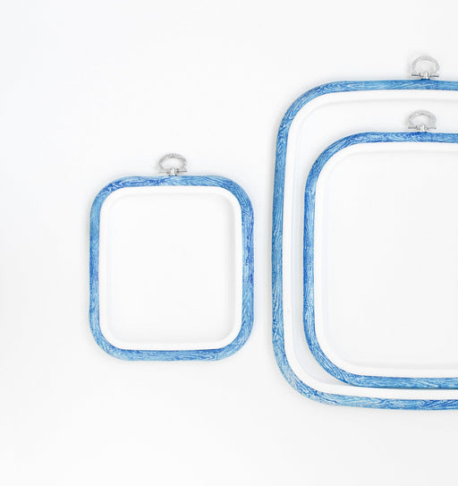 Cross Stitch Square Hoop, Blue - Nurge Embroidery Hoop - Get 15