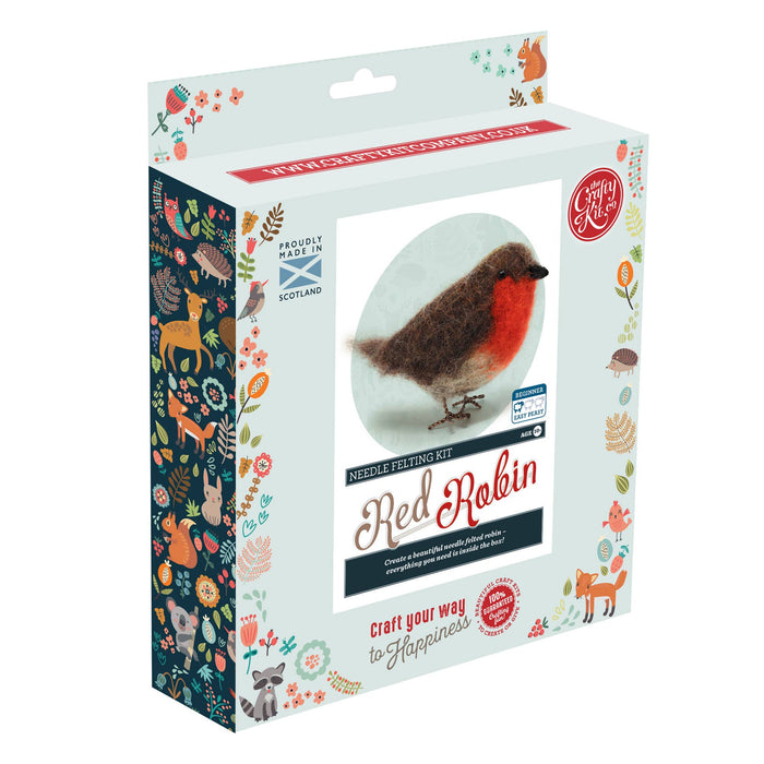 British Birds Red Robin Needle Felting Craft Kit