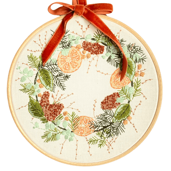 Wild Wreath Modern Embroidery Kit