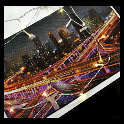 Cross Stitch Kit Andriana - Night Junction, N-28 Andriana Cross Stitch Kits - HobbyJobby