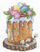 Cross Stitch Kit Andriana - S-46, EASTER CAKE Andriana Cross Stitch Kits - HobbyJobby