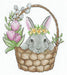 Cross Stitch Kit Andriana - Spring bunny, S-37 Andriana Cross Stitch Kits - HobbyJobby