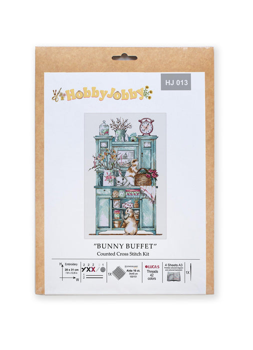 Cross Stitch Kit HobbyJobby - Bunny Buffet HobbyJobby Cross Stitch Kits - HobbyJobby