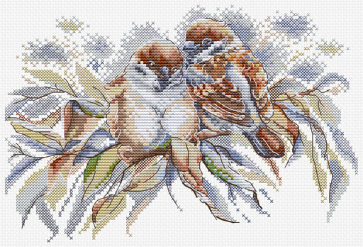 Cross Stitch Kit HobbyJobby - Field Sparrows HobbyJobby Cross Stitch Kits - HobbyJobby