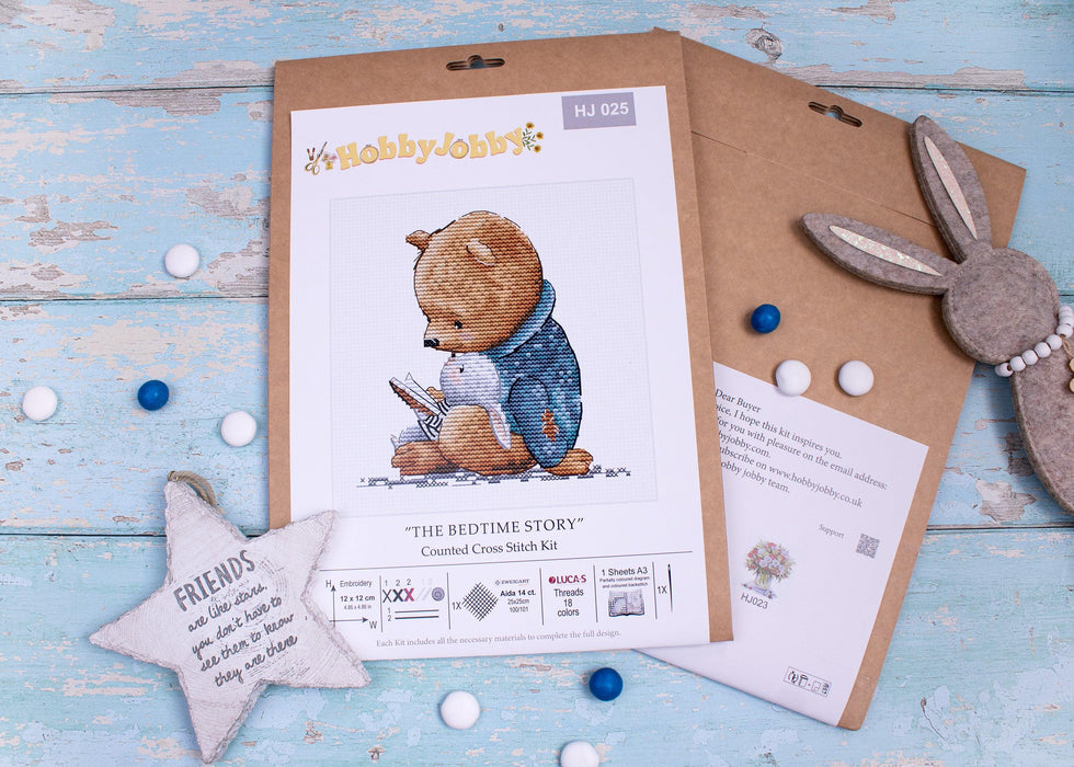 Cross Stitch Kit HobbyJobby - The Bedtime Story HobbyJobby Cross Stitch Kits - HobbyJobby