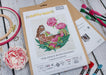 Cross Stitch Kit HobbyJobby - The Fence With Peonies Cross Stitch Kits - HobbyJobby