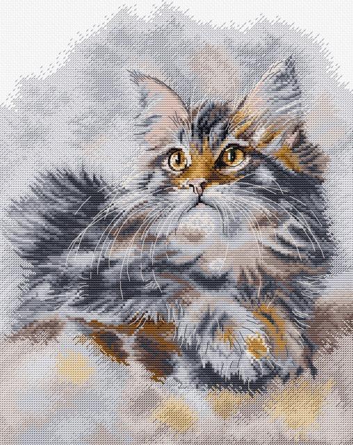 Cross Stitch Kit HobbyJobby - The Proud Cat HobbyJobby Cross Stitch Kits - HobbyJobby