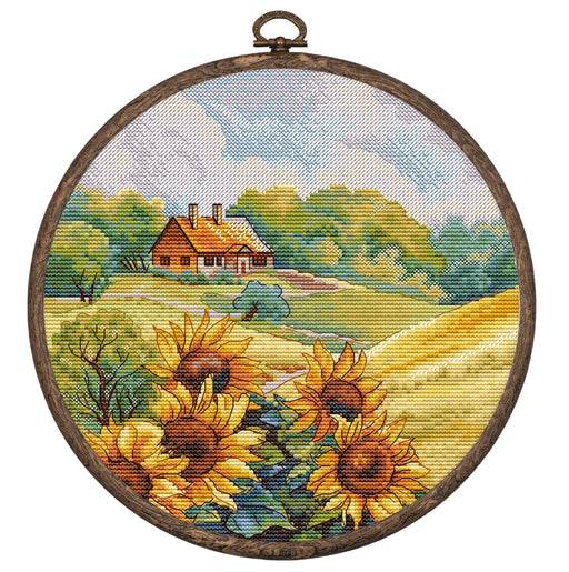 Cross Stitch Kit HobbyJobby with Hoop Included - Golden Hill HobbyJobby Cross Stitch Kits - HobbyJobby