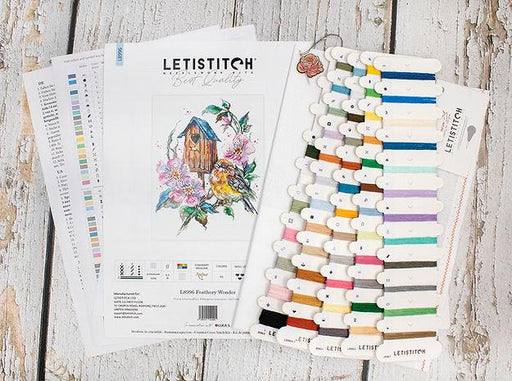 Cross Stitch Kit LETISTITCH - Feathery Wonder, L8996 Cross Stitch Kits - HobbyJobby