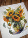 Cross Stitch Kit Luca-S - B7025, Vase with Sunflower Luca-S Cross Stitch Kits - HobbyJobby