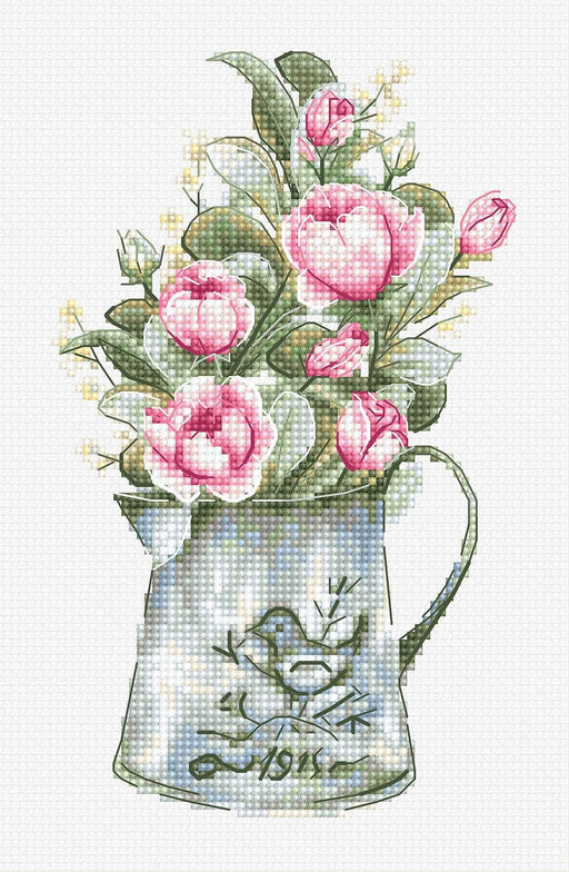 Cross Stitch Kit Luca-S - Bouquet with Roses, B7006