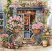 Cross Stitch Kit Luca-S - Flowers Shop, BU5044 Luca-S Cross Stitch Kits - HobbyJobby