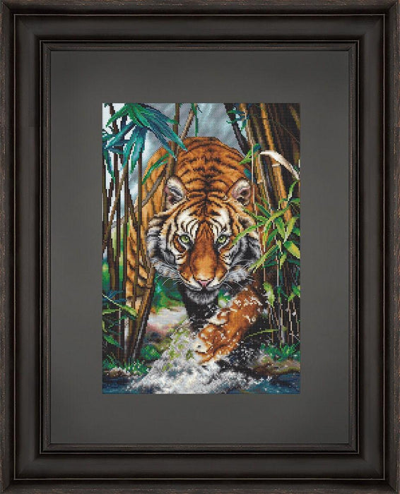 Cross Stitch Kit Luca-S Gold - The Tiger, B2406