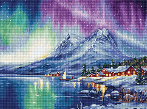 Cross Stitch Kit Luca-S - Northern Lights, B705 Luca-S Cross Stitch Kits - HobbyJobby