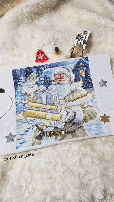 Cross Stitch Kit Luca-S - Santa and Pressies Luca-S Cross Stitch Kits - HobbyJobby