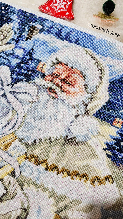 Cross Stitch Kit Luca-S - Santa and Pressies Luca-S Cross Stitch Kits - HobbyJobby