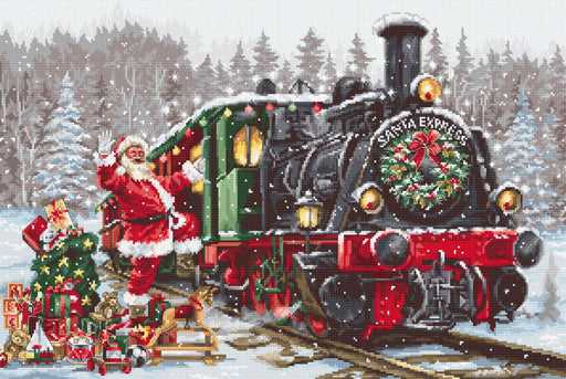 Cross Stitch Kit Luca-S - Santa`s Express, B2397 Luca-S Cross Stitch Kits - HobbyJobby