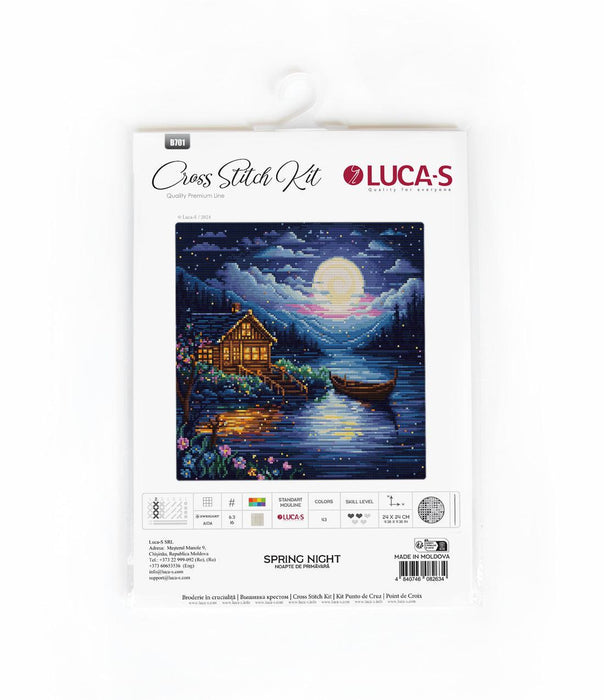 Cross Stitch Kit Luca-S - Spring Night, B701 Luca-S Cross Stitch Kits - HobbyJobby