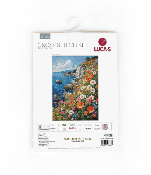 Cross Stitch Kit Luca-S - Summer perfume, BU5054 Luca-S Cross Stitch Kits - HobbyJobby