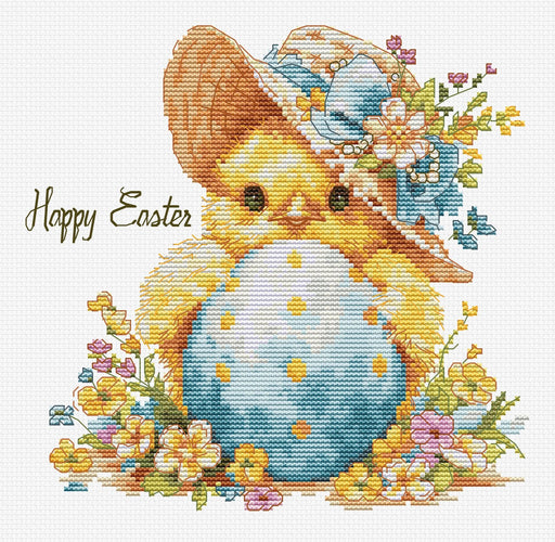 Cross Stitch Kit Luca-S - The Happy Chicken, B1412 Luca-S Cross Stitch Kits - HobbyJobby