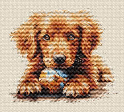 Cross Stitch Kit Luca-S - The Play Time, BU5037 Cross Stitch Kits - HobbyJobby